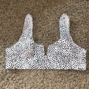Shein, Size S, White & Black Poka Dot